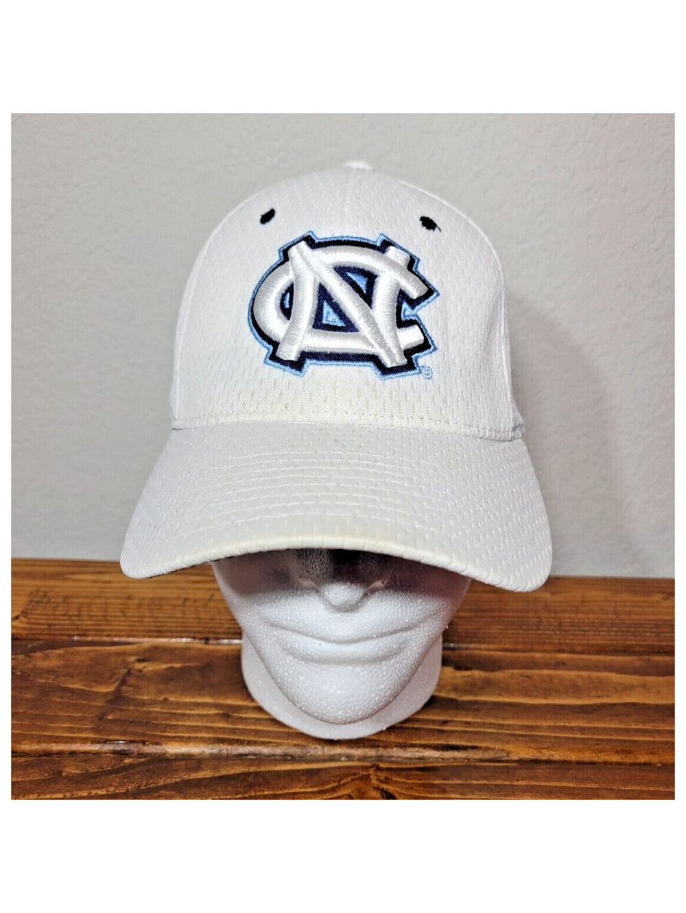 North Carolina Hat Cap Tar Heels Flex Fit Sz M/L Adult White NCAA Zephyr - Picture 8 of 8